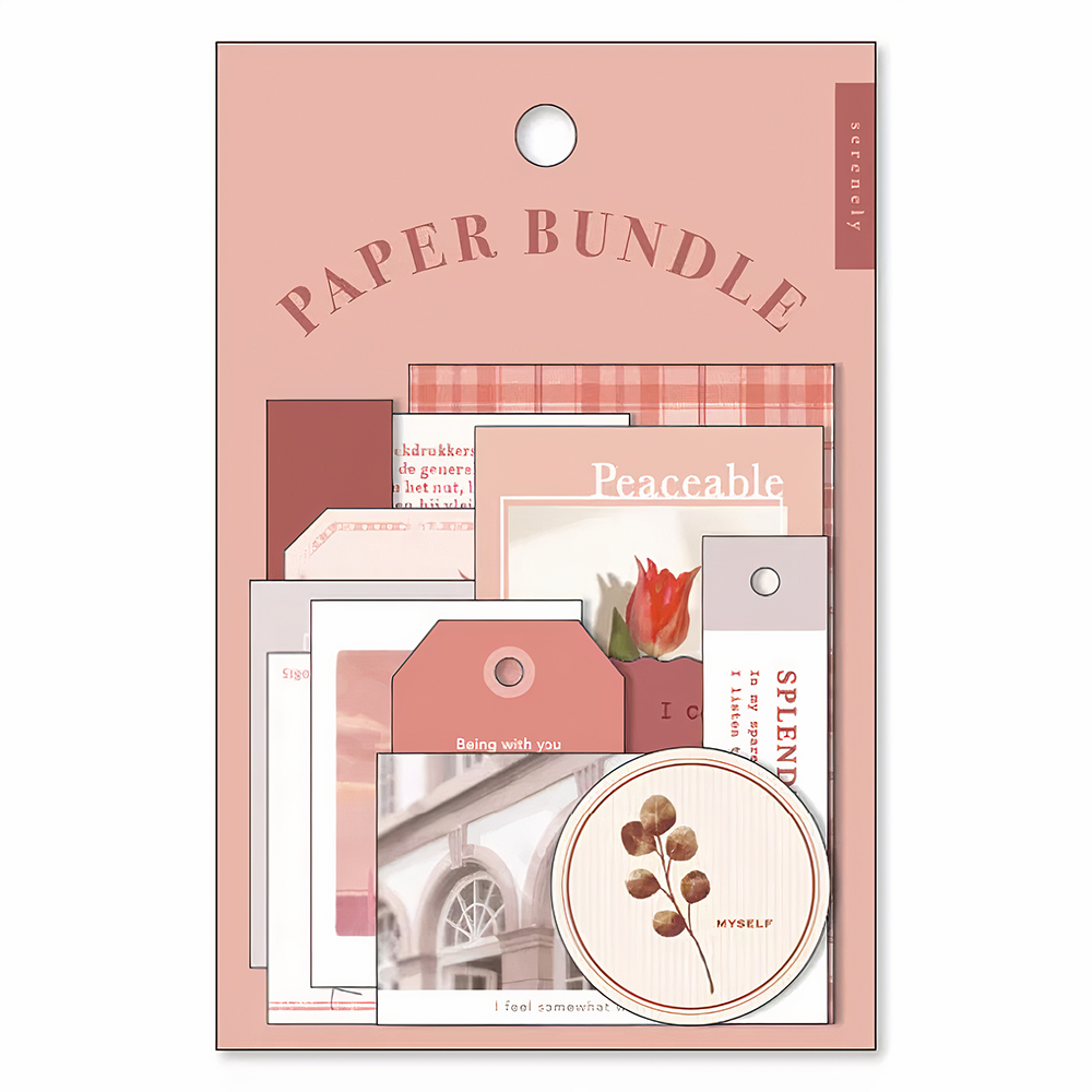 samolepky mind wave kolekce paper bundle - red